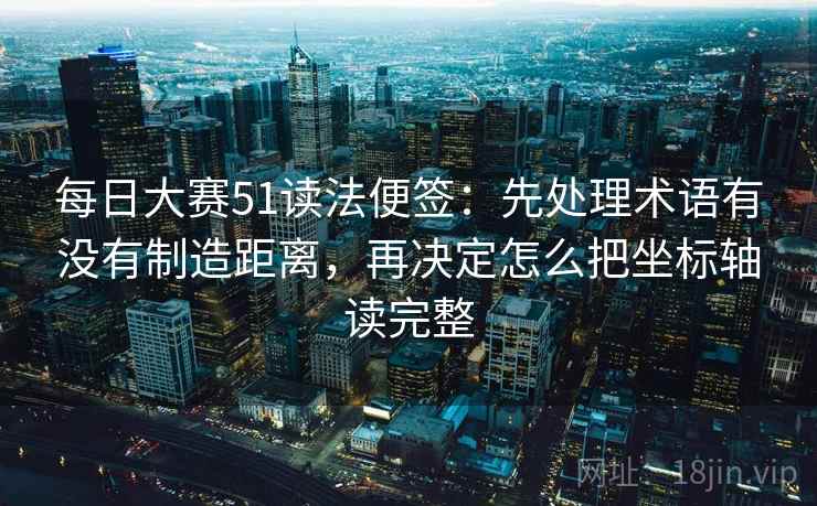 每日大赛51读法便签：先处理术语有没有制造距离，再决定怎么把坐标轴读完整